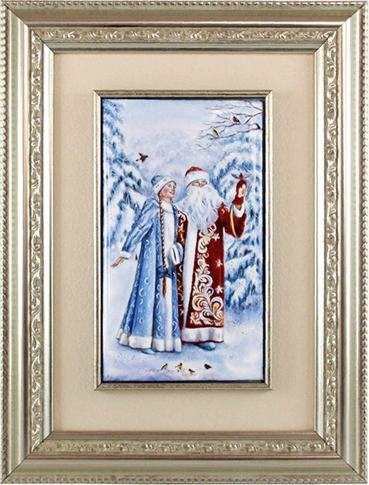 Gift set "New Year's stories" with a book and a panel, red